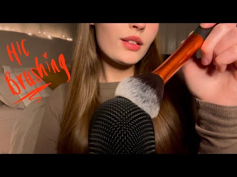 ASMR 30 MINUTES of mic brushing & some m0uth sounds🧡