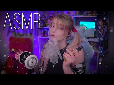 АСМР | Массаж и Перчатки | ASMR Oil Ear Massage 🍑