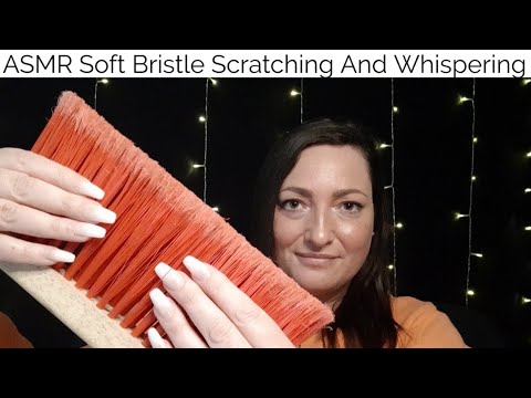 ASMR Soft Bristle Scratching And Whispering(Custom Video For Alex)