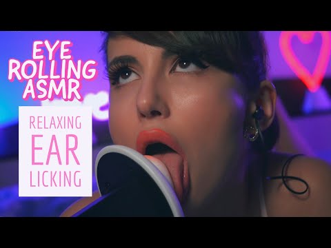 Eye Rolling ASMR: Ear Licking for Relaxation Part 1