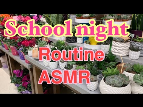 8th grade school night routine ASMR 📚😴🎆
