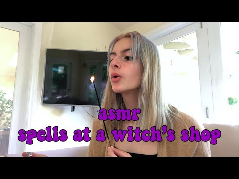 asmr spells in a modern witch's shop