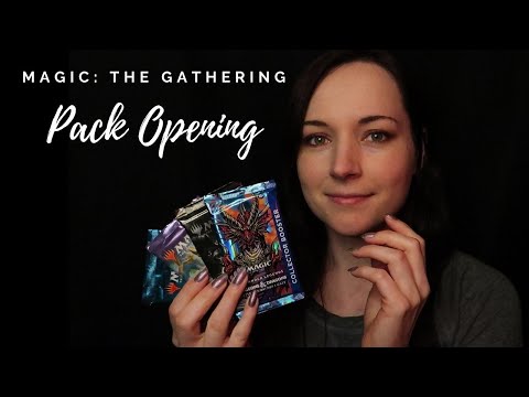 ASMR Magic: The Gathering ⭐ Pack Opening ⭐ Tapping ⭐ Soft Spoken ⭐ Tracing ⭐ Card Sounds