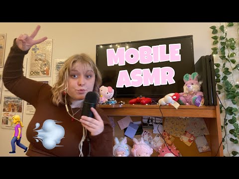 MOBILE ASMR all around my room using mini mic! PLUS ✨GIVEAWAY✨ upclose sound assortment 💗