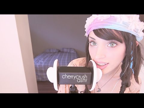 ASMR * Slow Breathing // Tongue Clicking //Accents Russian * English *// Cherry Crush