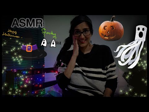 ASMR Hand Movements 👻(Halloween Words) 👻Mouth Sounds (Whispering) 👻🎃