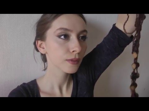 ASMR - Face stroking, hand movements, fast tapping, brushing, beads
