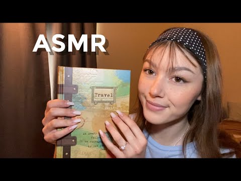 ASMR | Tapping and Tracing with Long Nails (Close and Inaudible Whispers)
