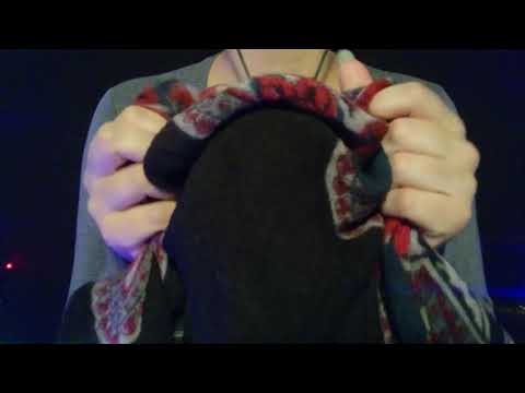 ASMR - Scarf Covered Microphone (Rubbing & Scratching) [No Talking]