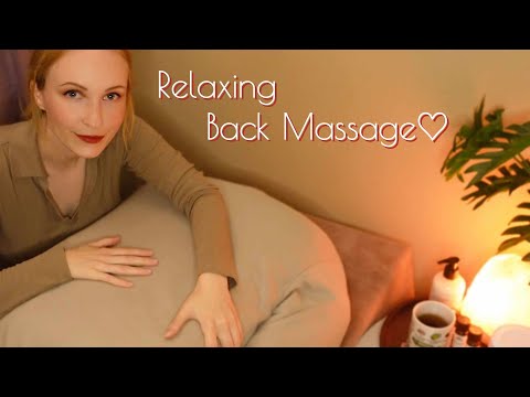 ASMR POV | Back Massage [Body Pillow]❤️ (Positive affirmations,Soft spoken, Ear to Ear Whisper)