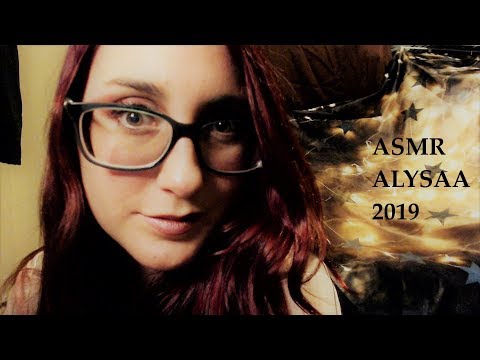 ASMR My First Video .... of 2019 | Close & Tingly Whisper | Camera Brushing | Tapping | Scratching