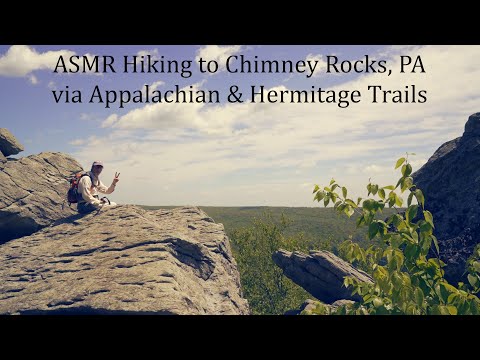 ASMR Hiking to Chimney Rocks in Michaux State Forest via Appalachian & Hermitage Trails