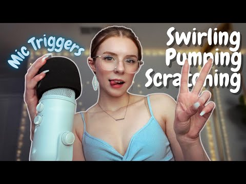 ASMR | FAST AND AGGRESSIVE MIC TRIGGERS (peace & chaos, scratching swirling, pumping) *TINGLY*