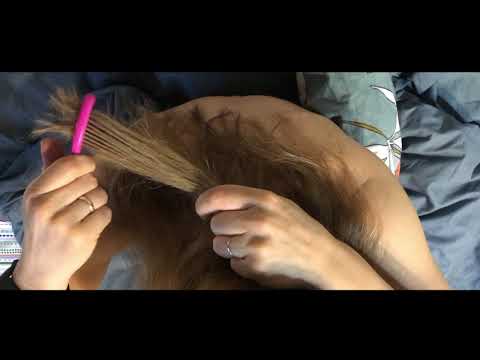 ASMR Hair Brushing | Whisper Hair | Hair play