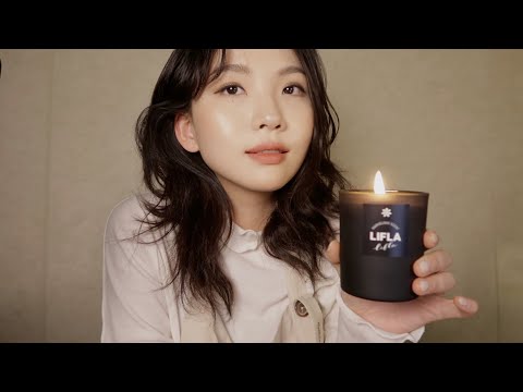 [ASMR] Cozy Candle Store Role Play ASMR (Perfume, Candle, Wrapping, Whispering)