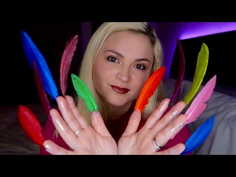 ASMR | Brushing & Touching Your Face With Feathers