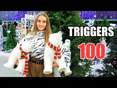 ASMR 100 TRIGGERS in 10 minutes at the mall NEW YEAR | АСМР 100 ТРИГГЕРОВ в СУПЕРМАРКЕТЕ