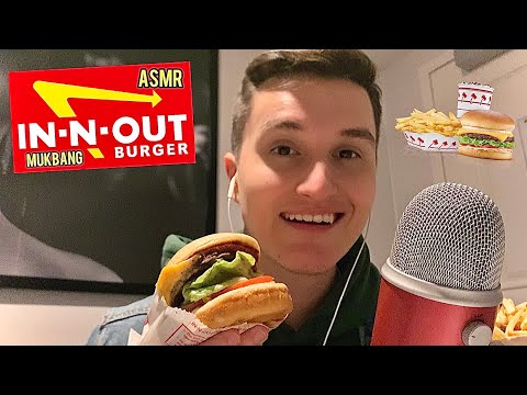 [ASMR] In-N-Out Burger Mukbang 🍔🍟 (eating sounds)