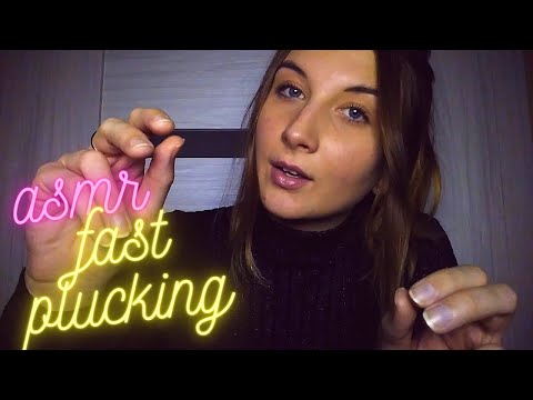 ASMR| fast & agressive plucking ~ repeating
