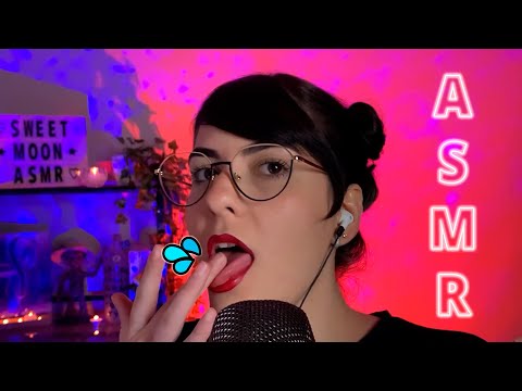 ASMR MOUTH SOUNDS + SPIT PAINTING 💦