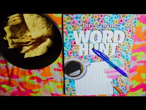 Sweet Thing Word Search ASMR Eating Sounds (Crunchy Sounds)