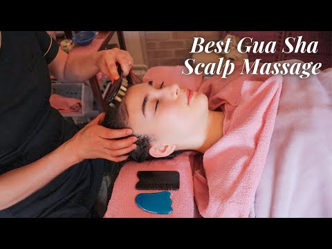 ASMR Best Japanese Gua Sha Scalp Massage