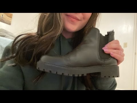 ASMR tapping and scratching on shoes!