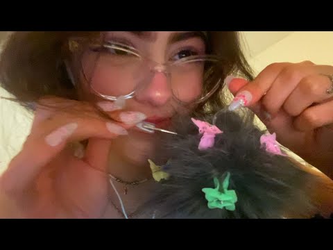 ENG asmr taking bugs out of your fluffy hair
