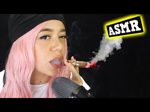ASMR Smoking A Cigar With Your GIRLFRIEND Mouth Sounds (SUPER TINGLY) 🤤