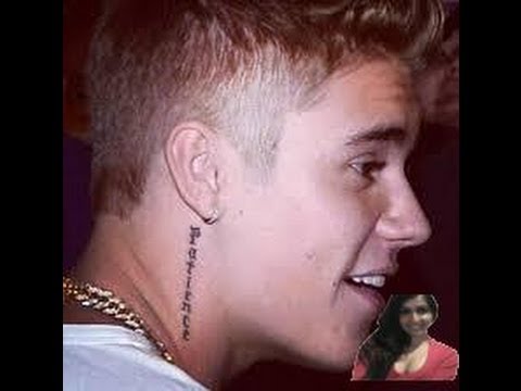 Justin Bieber Gets Neck Tattoo Behind His Left Ear Photos - Video Review