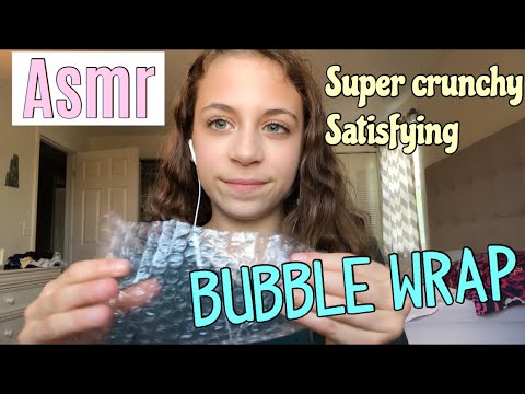 ASMR with bubble wrap! Super crunchy and satisfying!!!💕✨
