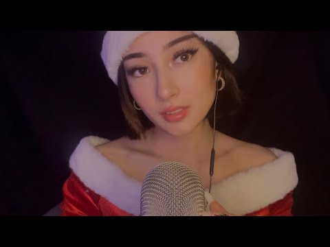 ASMR Mrs Claus tries to make you tingle 🎁 mouth sounds, tapping, inaudible whispering and more