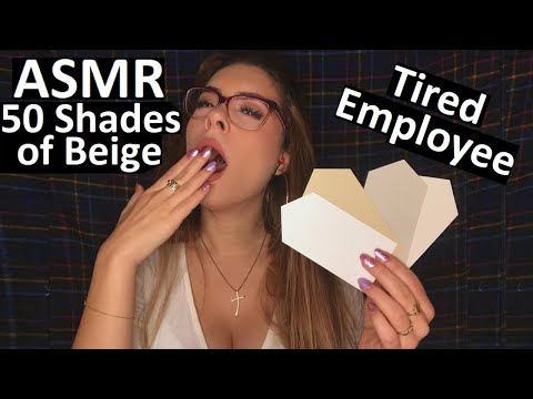 ASMR Drowsy Employee Guides YOU through 50 Shades of BEIGE - Annoyed RP