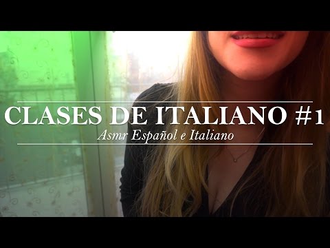 ⭐️ ASMR Español e Italiano ⭐️ ❤️Clases de italiano❤️ Lección 1 ❤️ Aprendiendo con la profesora Sasha