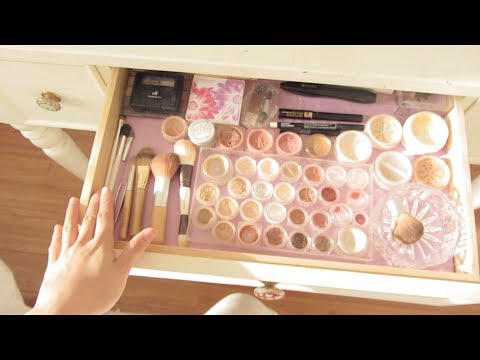 ASMR Makeup Collection and Vanity Dresser Tour - Fairy Char