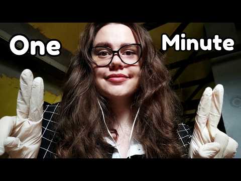 ASMR One Minute Sharp or Dull Exam 💨*Extremely fast* 💨 🎧🌟LATEX GLOVES