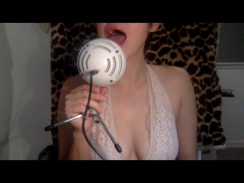 Snowball Mic Licking ASMR | Deep Long Licks on a Unique Mic