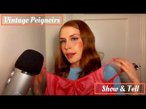 *ASMR* 🎀 Vintage Peignoirs Haul 🎀 ((Whispered + Soft-Spoken Clothing Show & Tell))