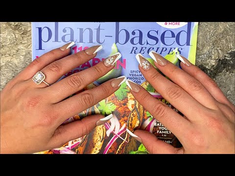 ASMR| ✨Heavenly Magazine Flipping, Tapping, + Tracing✨ (TINGLES GALORE)