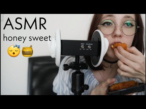ASMR honey sweets [ super intense eating sounds ]
