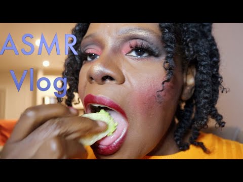 Crunchy Chips Eating Sounds ASMR Vlogs Makeup | Collapse Hamper | Journaling