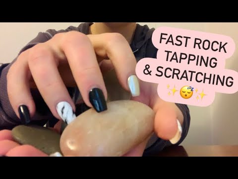⚡️FAST ASMR //⛰ Rock Tapping & Scratching // Triggers for Sleep // No Talking