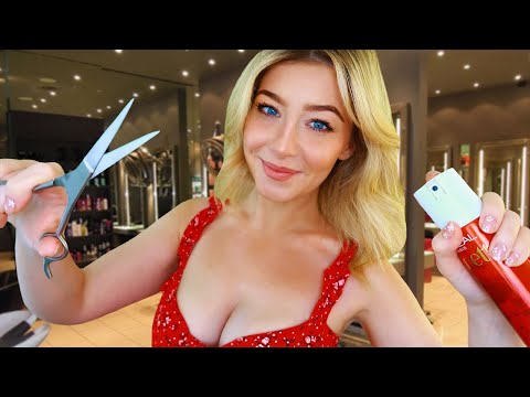 ASMR UNPREDICTABLE HAIRCUT & STYLE ✂️ Personal Attention For Sleep