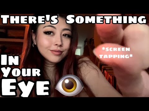 ASMR getting something out your eye RP 👀👌🏼💤 (lots of camera tapping) - lofi