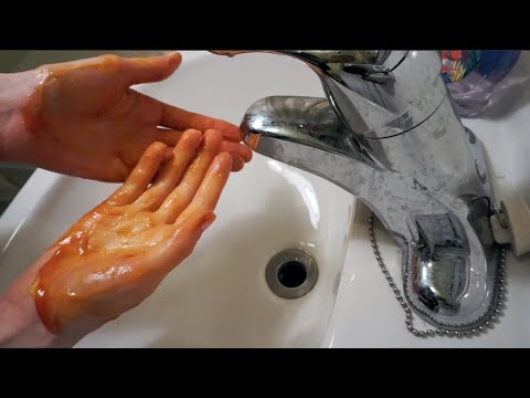 ASMR Washing Very Dirty Hands ♥ Squishing ♥ Self Hand Massage ♥ Clean ♥ Dirty ♥ Tap Water Sounds