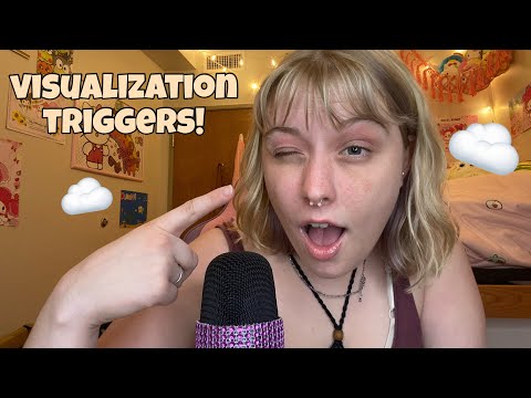 ASMR visualization triggers with your eyes closed 😴 tingly clicky whispers for hypnotic sleep 💤✨