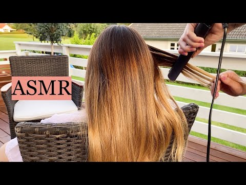 ASMR Hair Styling Gone Wrong!! Hair Curling, Hair Straightening, Hair Brushing, Bird Sounds 🕊