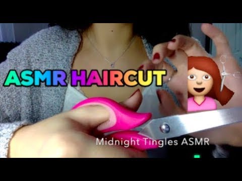 ASMR Haircut + Head Massage Roleplay ❤
