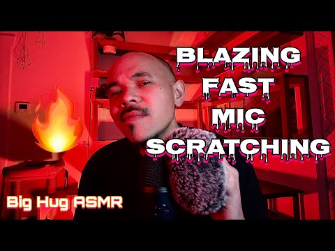 Aggressive fluffy mic scratching so fast I almost started a fire🔥 Minimal whispers + brutal speed