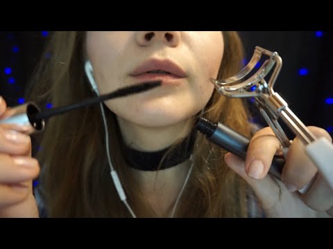 ASMR | Doing Your Lashes | Close Up | Binaural | RP